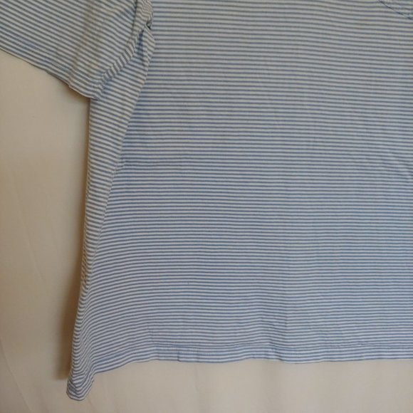 Johnnie O striped mens blue and white short sleeve teeshirt XL - Picture 3 of 13